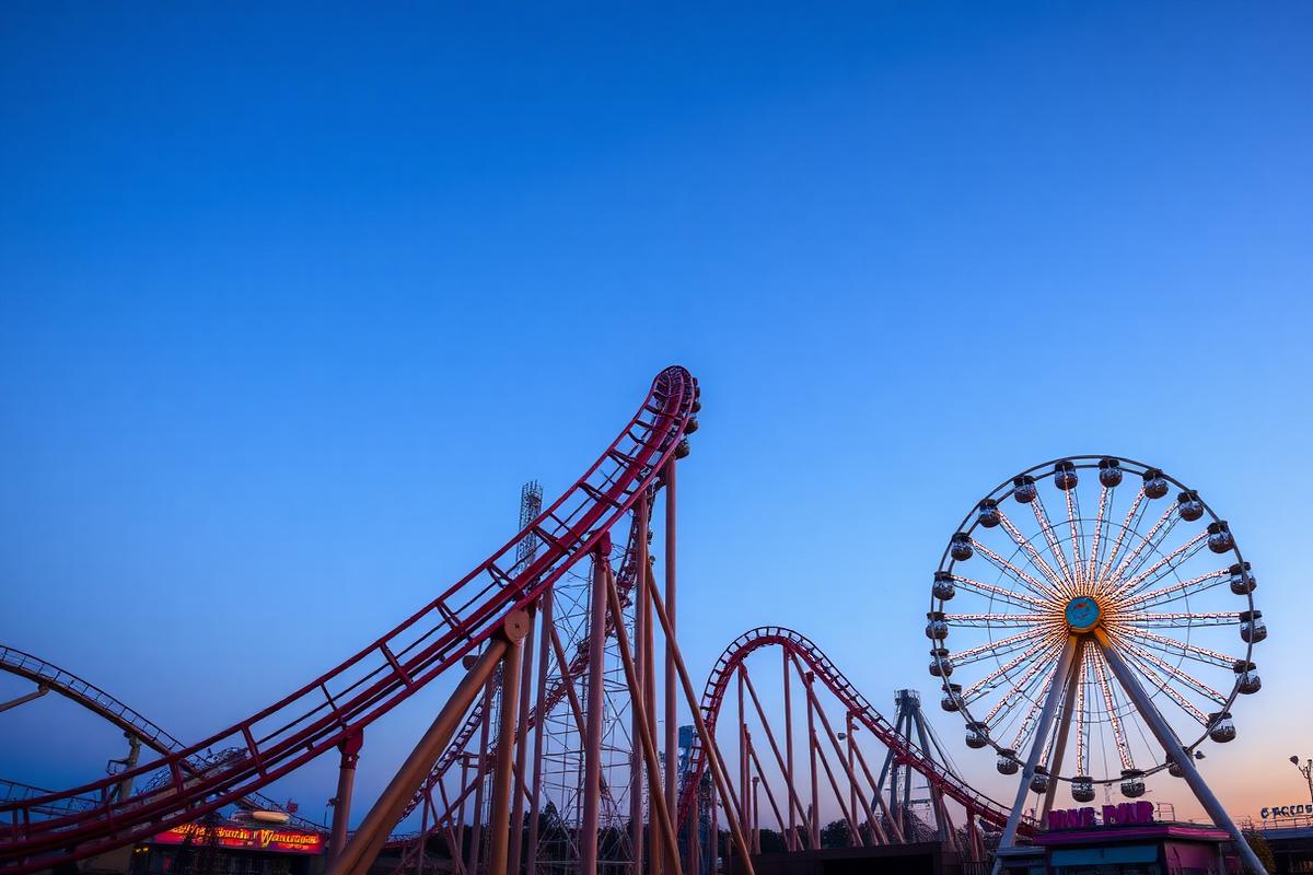 Freizeitpark und Erlebniswelt mit Attraktionen – Leasing durch IFL
