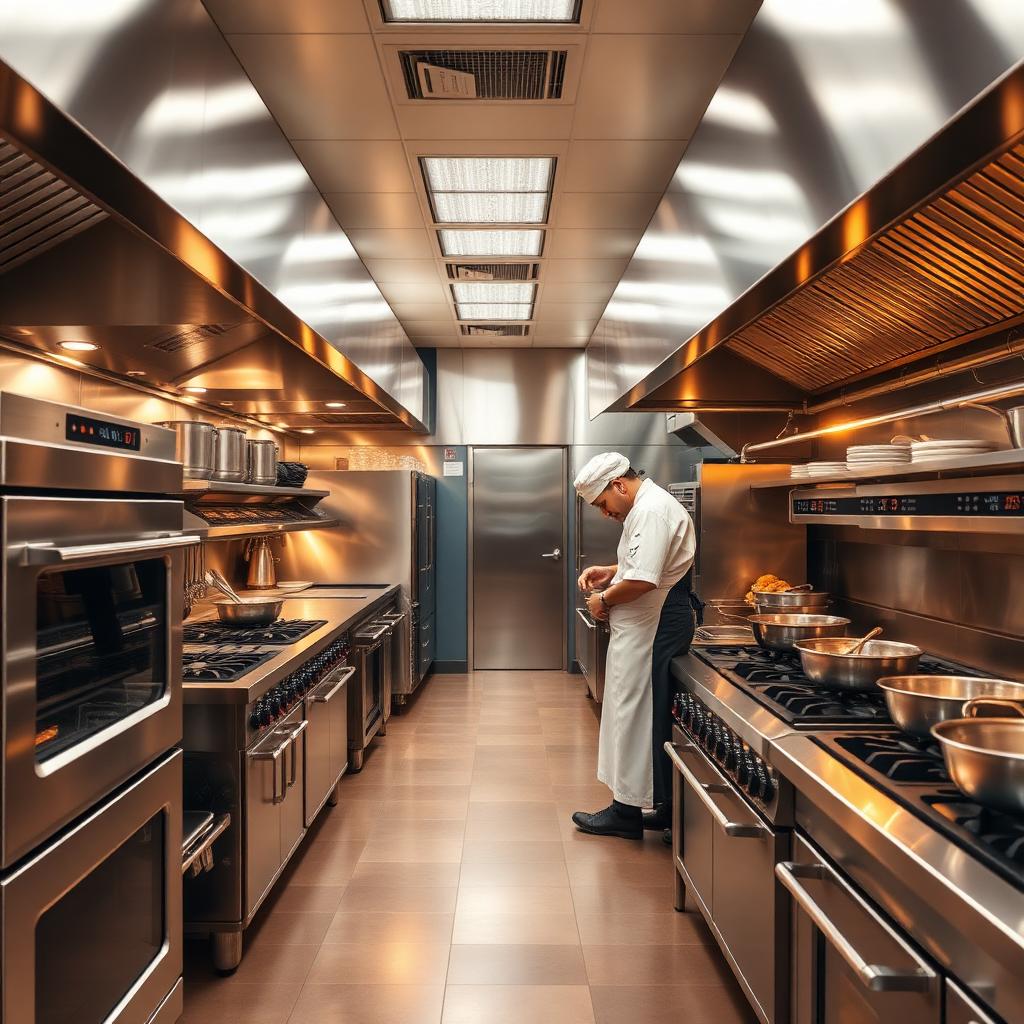 Restaurantküche mit Profitechnik – Leasing durch IFL